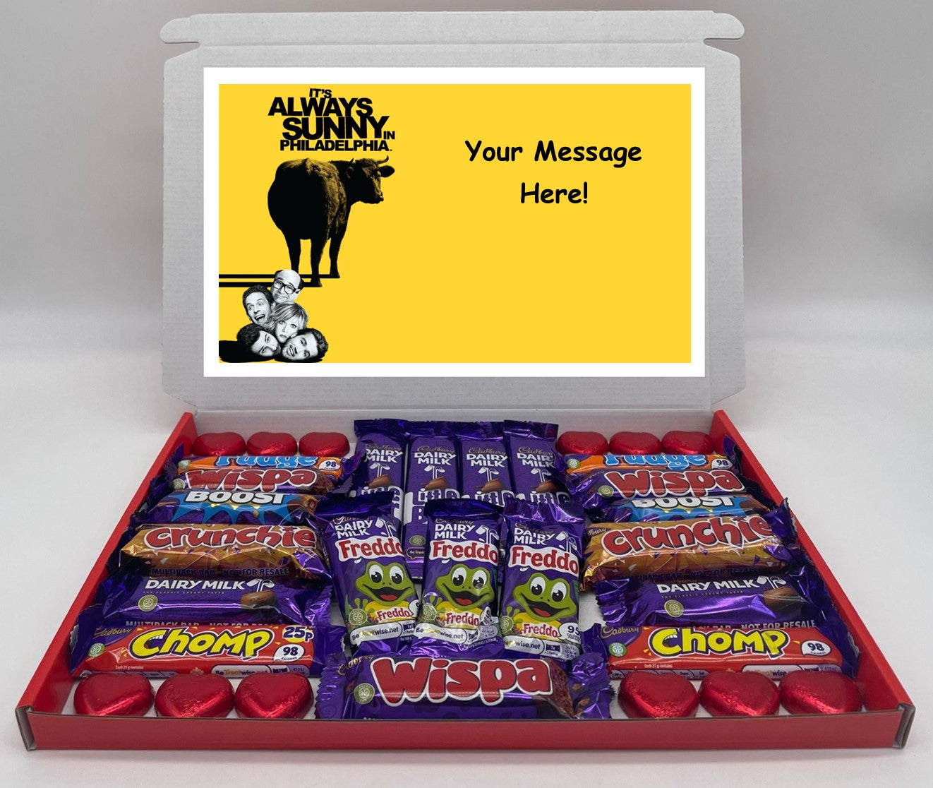 Its Always Sunny in Philadelphia Chocolate & Sweet Gift Box – Personalised Gift