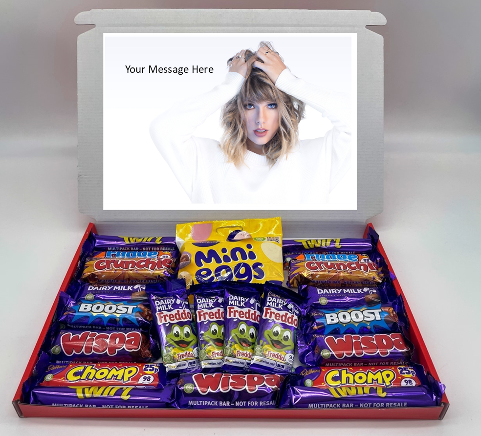 Taylor Swift Chocolate & Sweet Gift Box – Personalised Gift
