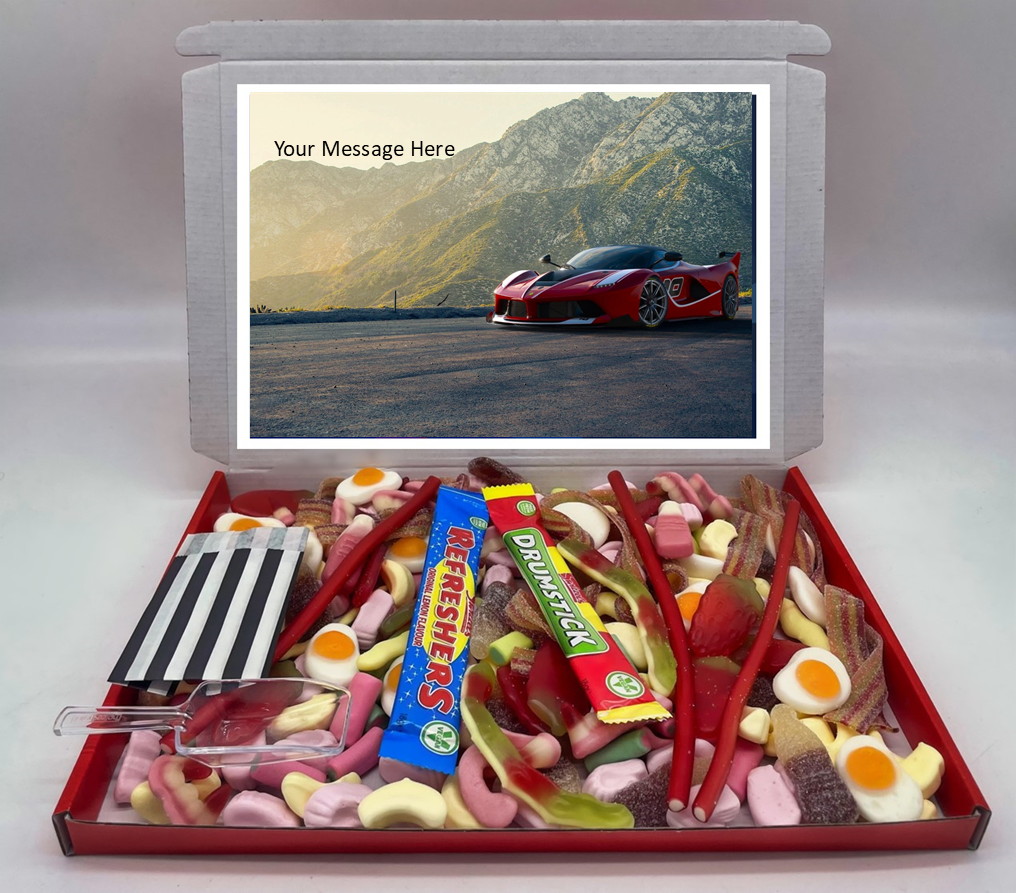 Cars Chocolate & Sweet Gift Box – Personalised Gift