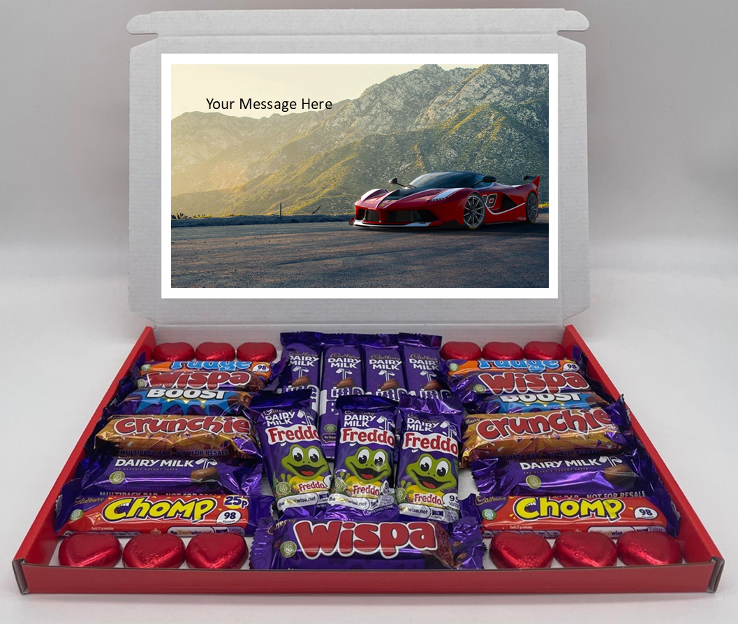 Cars Chocolate & Sweet Gift Box – Personalised Gift