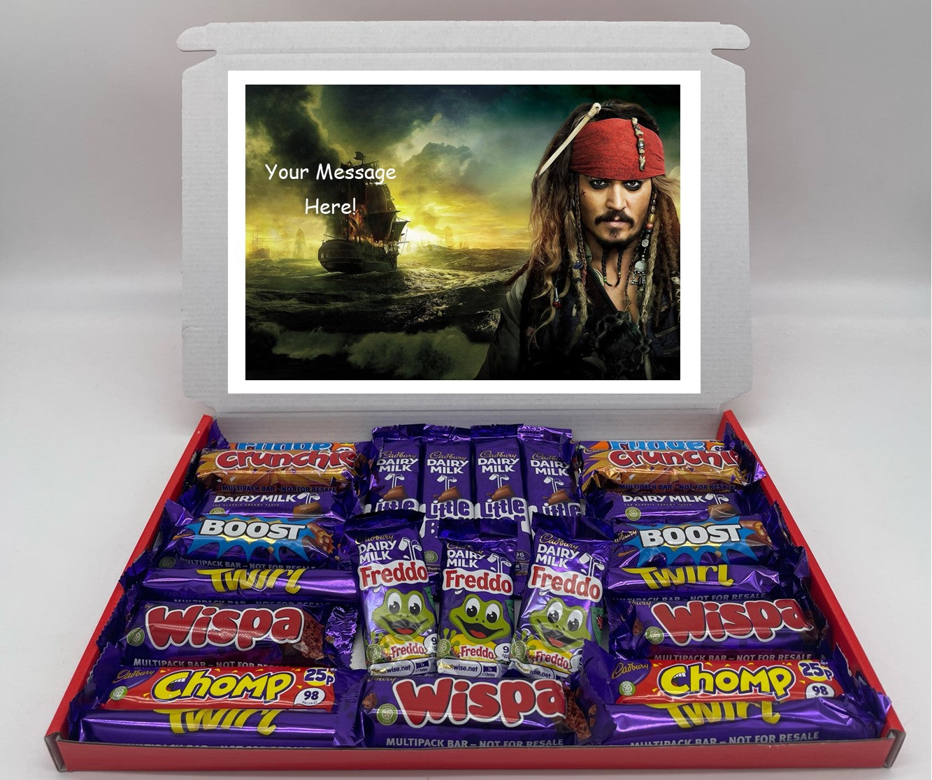 Pirates of the Caribbean Chocolate & Sweet Gift Box – Personalised Gift