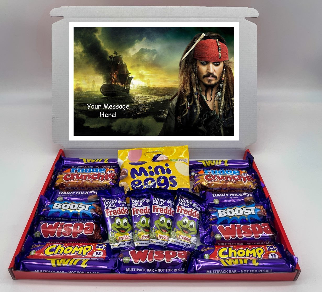 Pirates of the Caribbean Chocolate & Sweet Gift Box – Personalised Gift