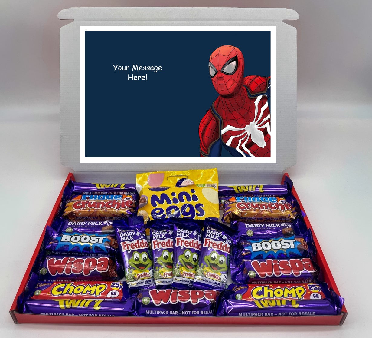 Spiderman Chocolate & Sweet Gift Box – Personalised Gift