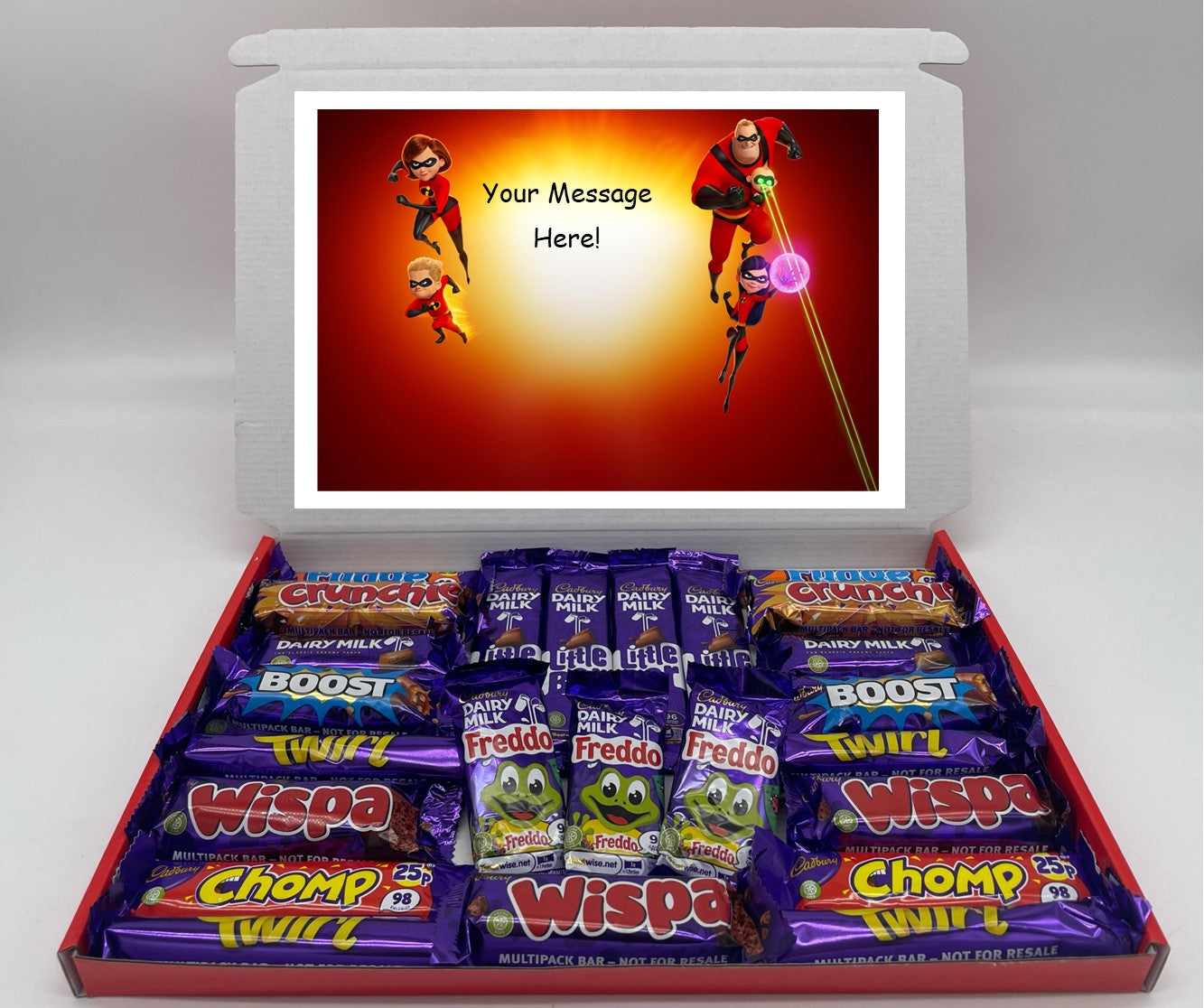 The Incredibles Chocolate & Sweet Gift Box – Personalised Gift