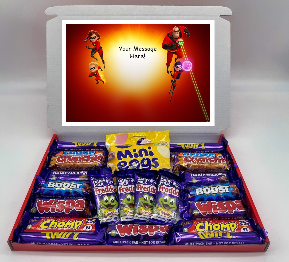 The Incredibles Chocolate & Sweet Gift Box – Personalised Gift