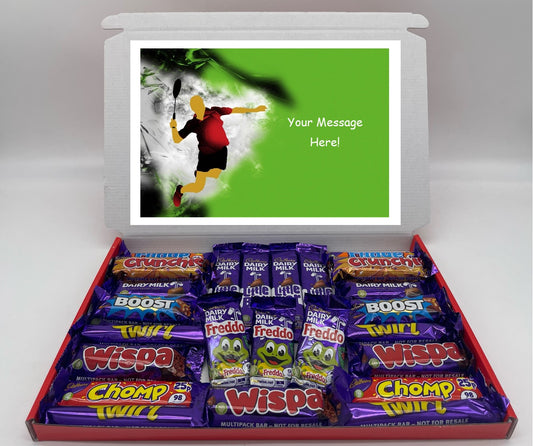 Badminton Chocolate & Sweet Gift Box – Personalised Gift