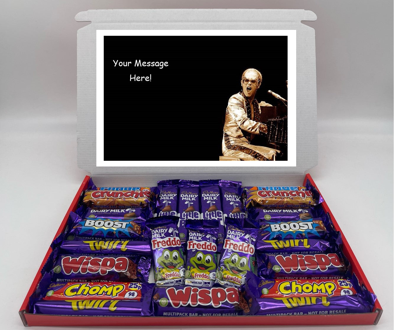 Elton John Chocolate & Sweet Gift Box – Personalised Gift