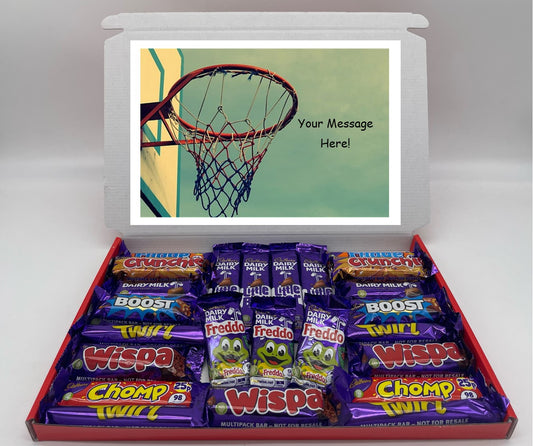 Netball Chocolate & Sweet Gift Box – Personalised Gift