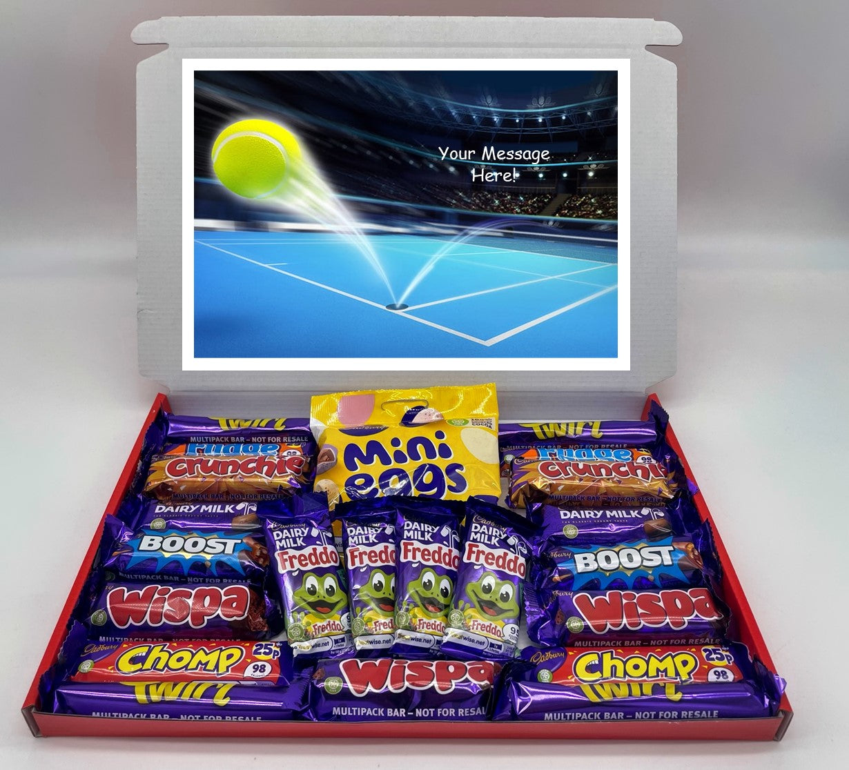 Tennis Chocolate & Sweet Gift Box – Personalised Gift