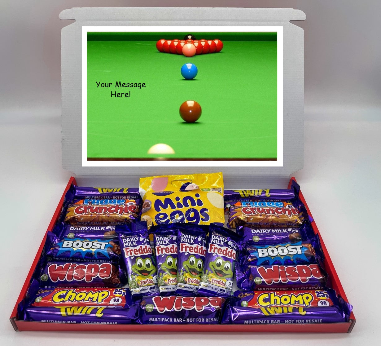 Snooker Chocolate & Sweet Gift Box – Personalised Gift
