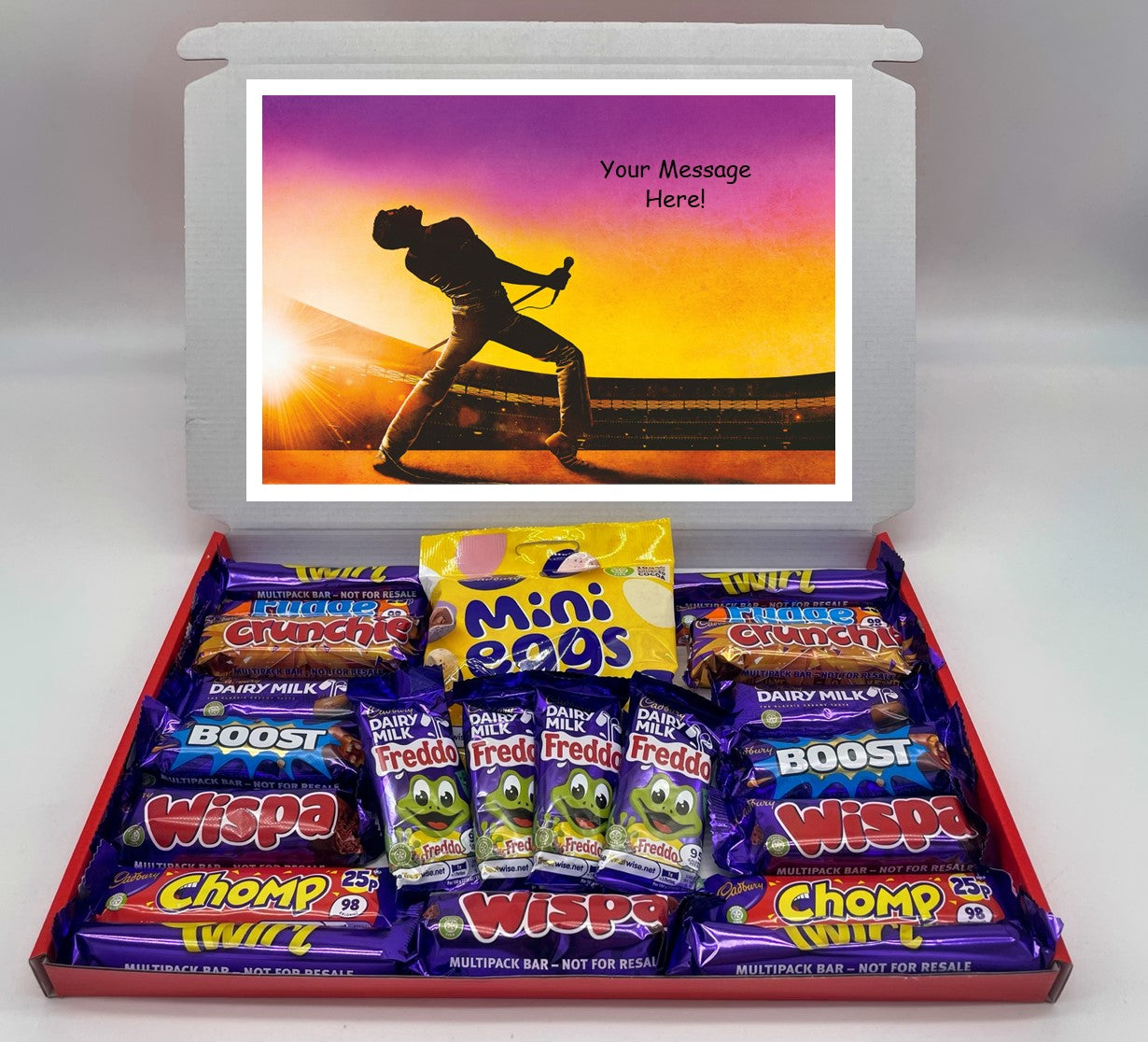 Freddie Mercury Chocolate & Sweet Gift Box – Personalised Gift
