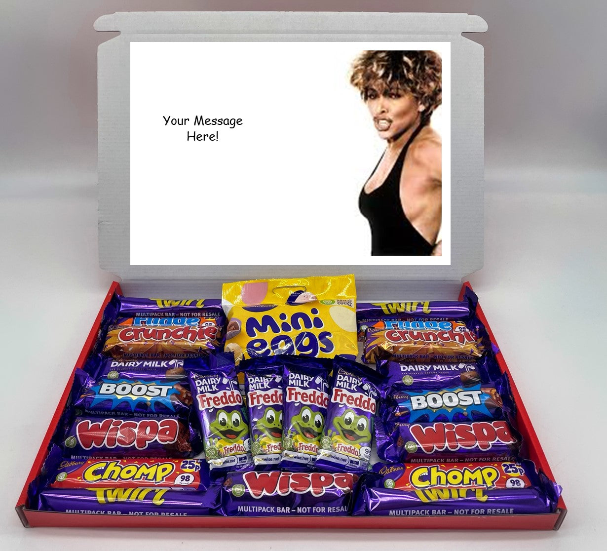 Tina Turner Chocolate & Sweet Gift Box – Personalised Gift