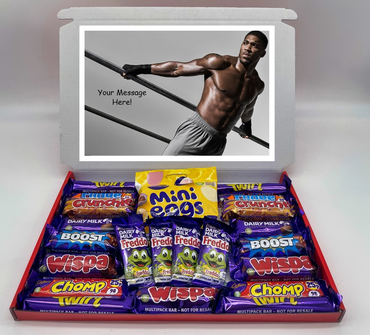 Anthony Joshua Chocolate & Sweet Gift Box – Personalised Gift