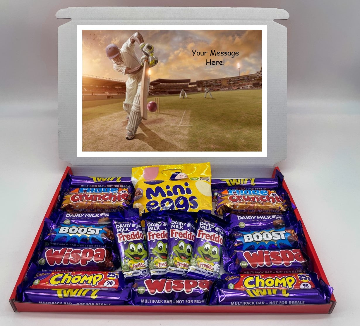 Cricket Chocolate & Sweet Gift Box – Personalised Gift