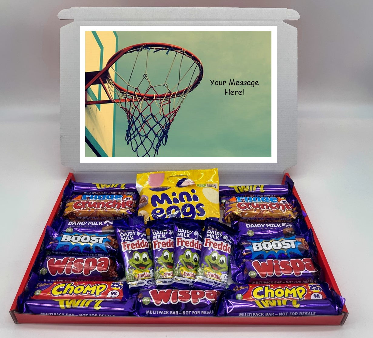 Netball Chocolate & Sweet Gift Box – Personalised Gift