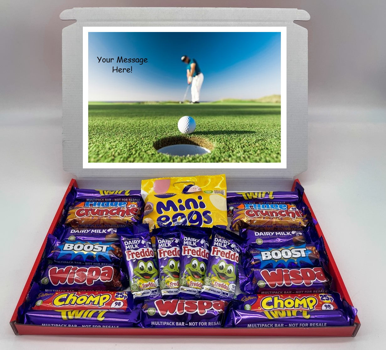 Golf Chocolate & Sweet Gift Box – Personalised Gift