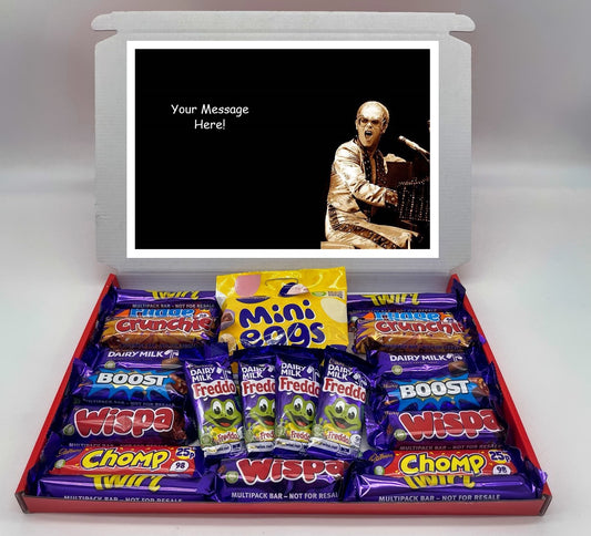 Elton John Chocolate & Sweet Gift Box β Personalised Gift