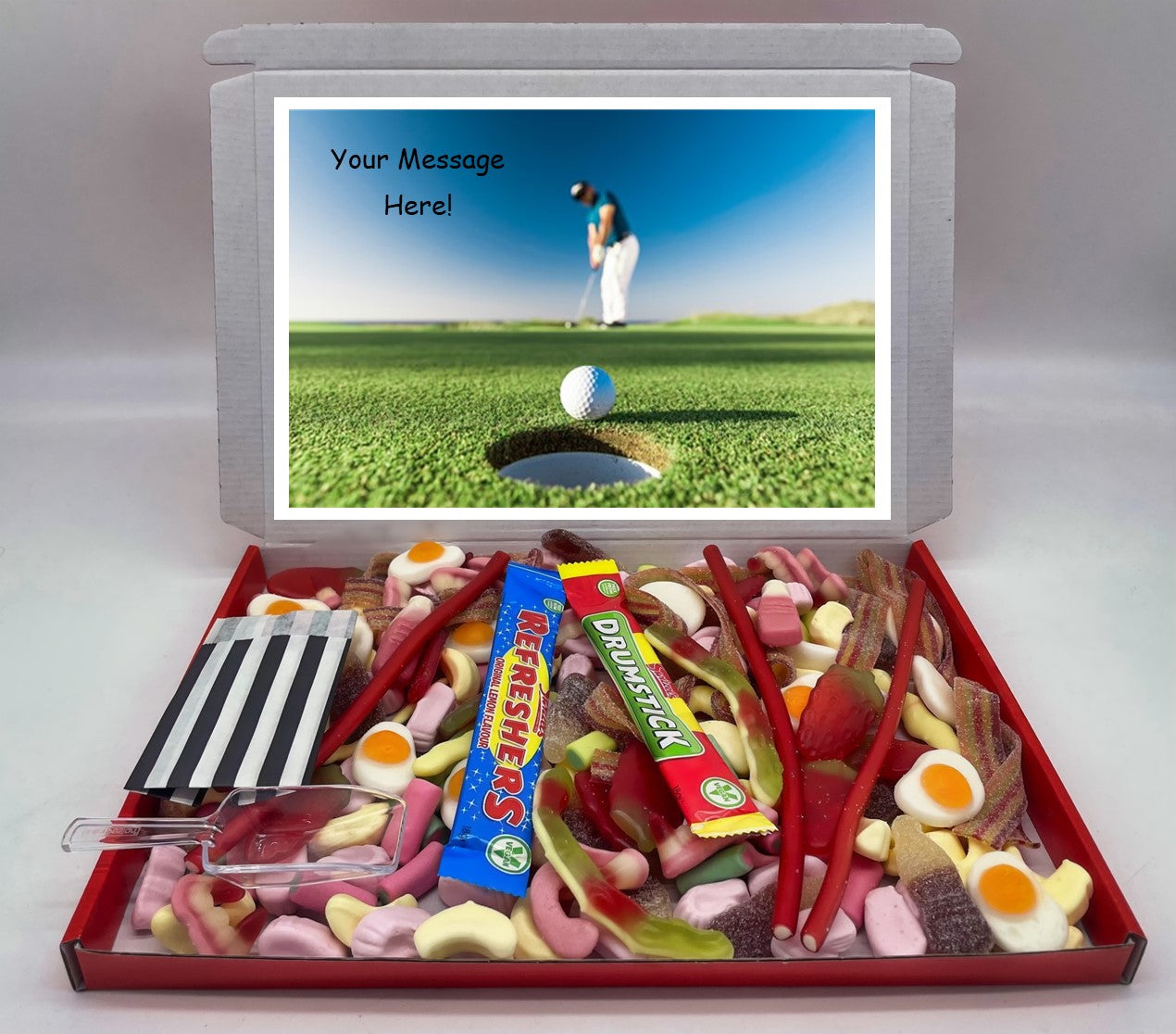 Golf Chocolate & Sweet Gift Box – Personalised Gift