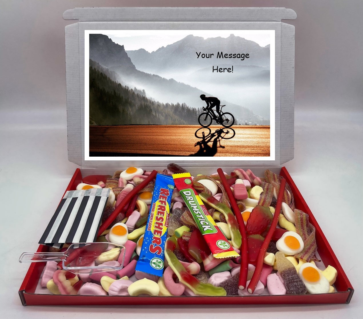 Cycling Chocolate & Sweet Gift Box – Personalised Gift