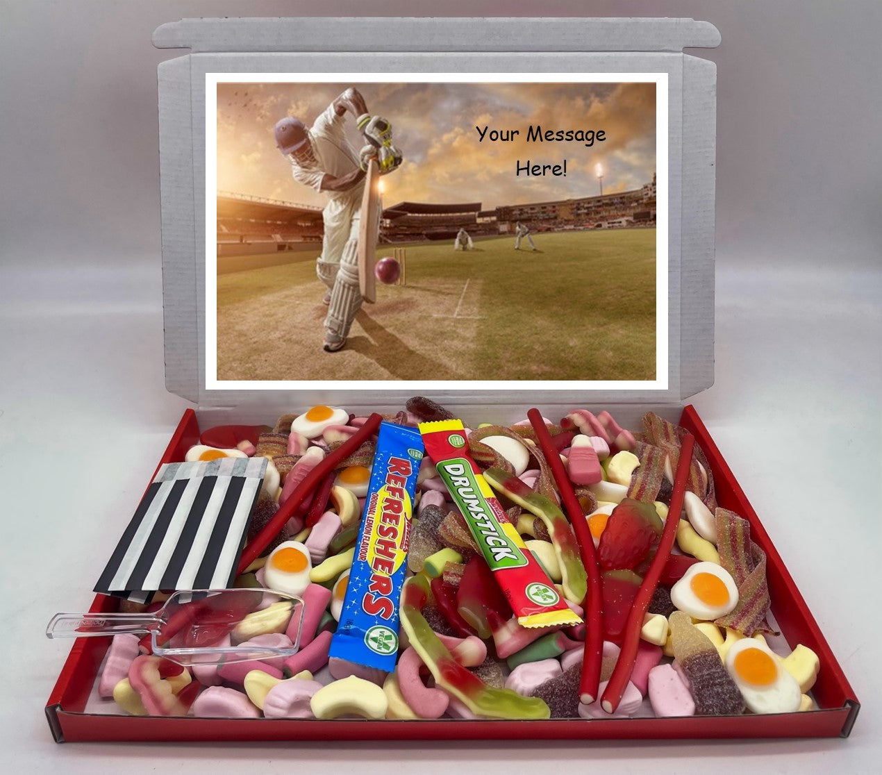 Cricket Chocolate & Sweet Gift Box – Personalised Gift