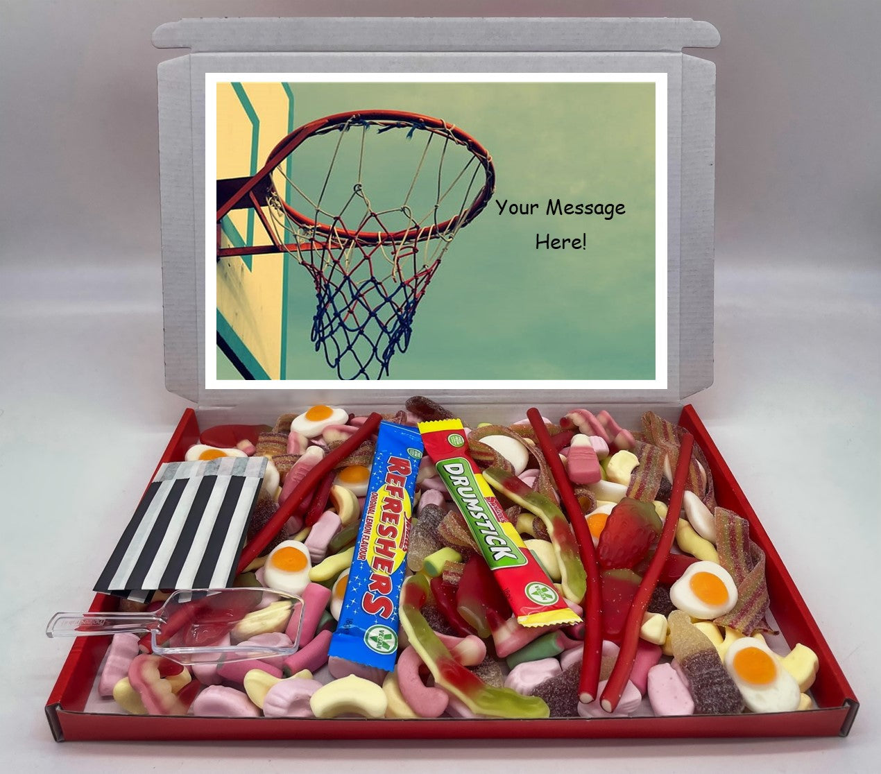 Netball Chocolate & Sweet Gift Box – Personalised Gift