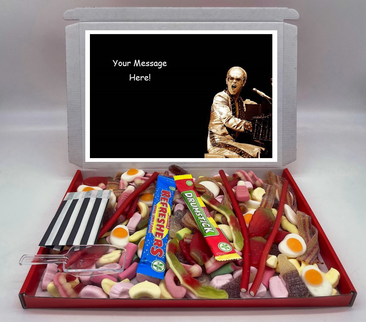 Elton John Chocolate & Sweet Gift Box – Personalised Gift