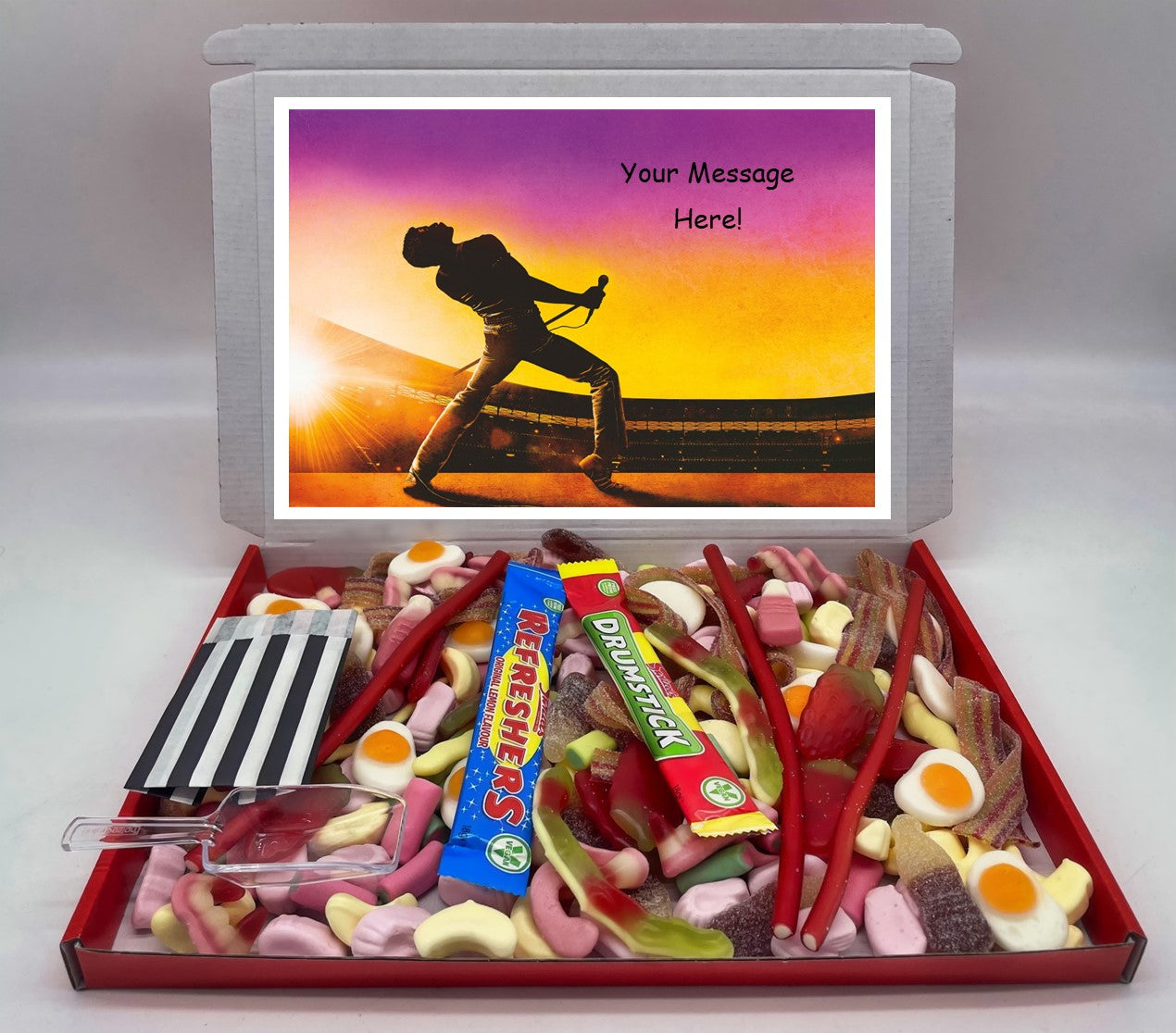 Freddie Mercury Chocolate & Sweet Gift Box – Personalised Gift
