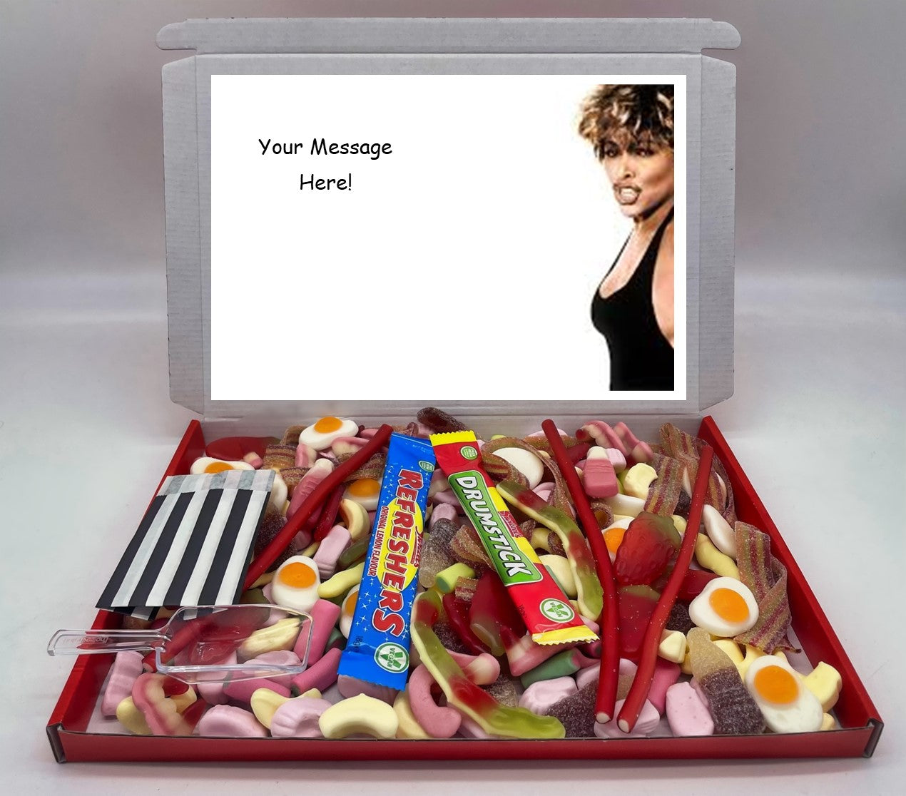 Tina Turner Chocolate & Sweet Gift Box – Personalised Gift