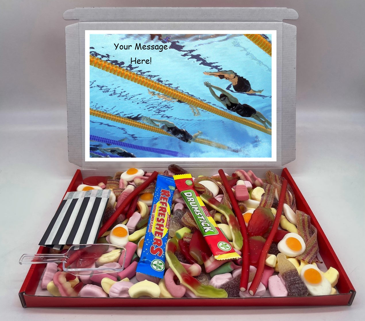 Swimming Chocolate & Sweet Gift Box – Personalised Gift