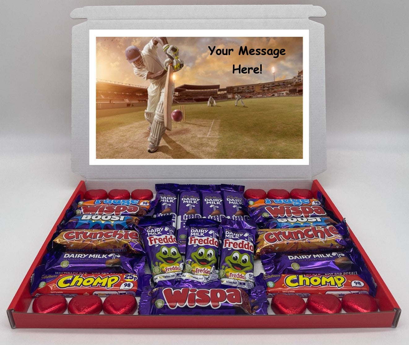 Cricket Chocolate & Sweet Gift Box – Personalised Gift