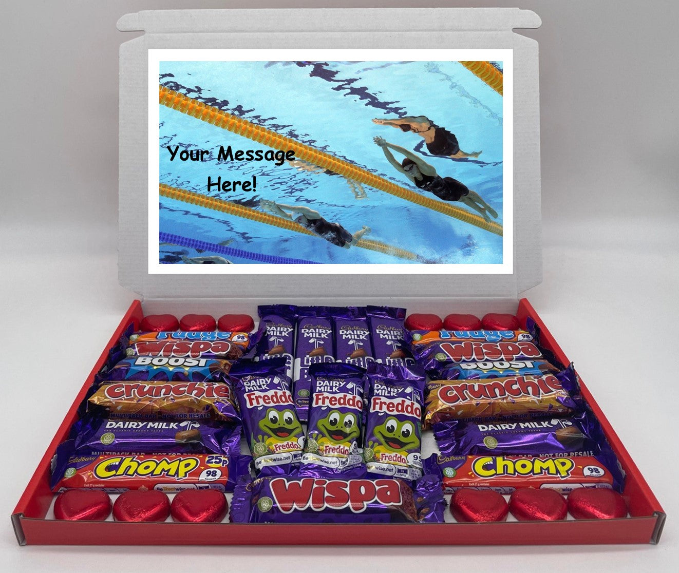 Swimming Chocolate & Sweet Gift Box – Personalised Gift