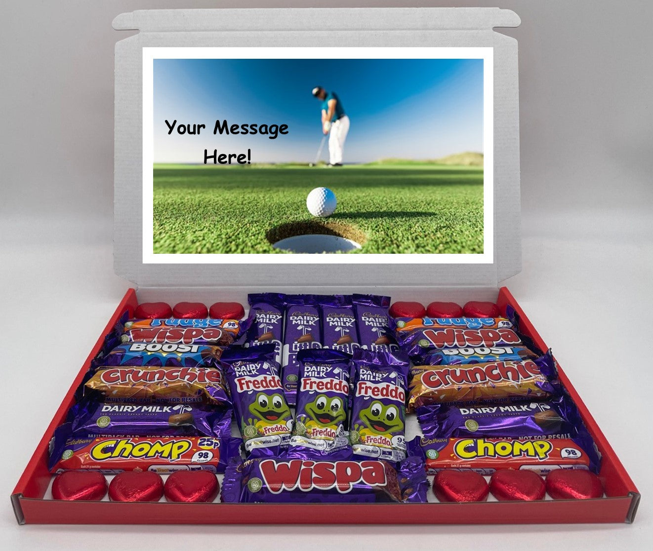 Golf Chocolate & Sweet Gift Box – Personalised Gift