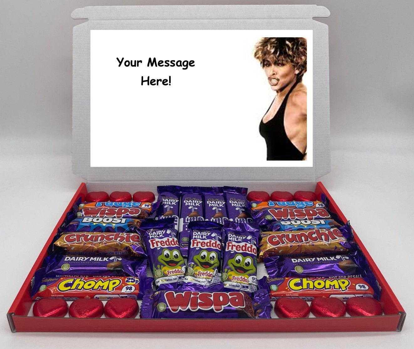 Tina Turner Chocolate & Sweet Gift Box – Personalised Gift