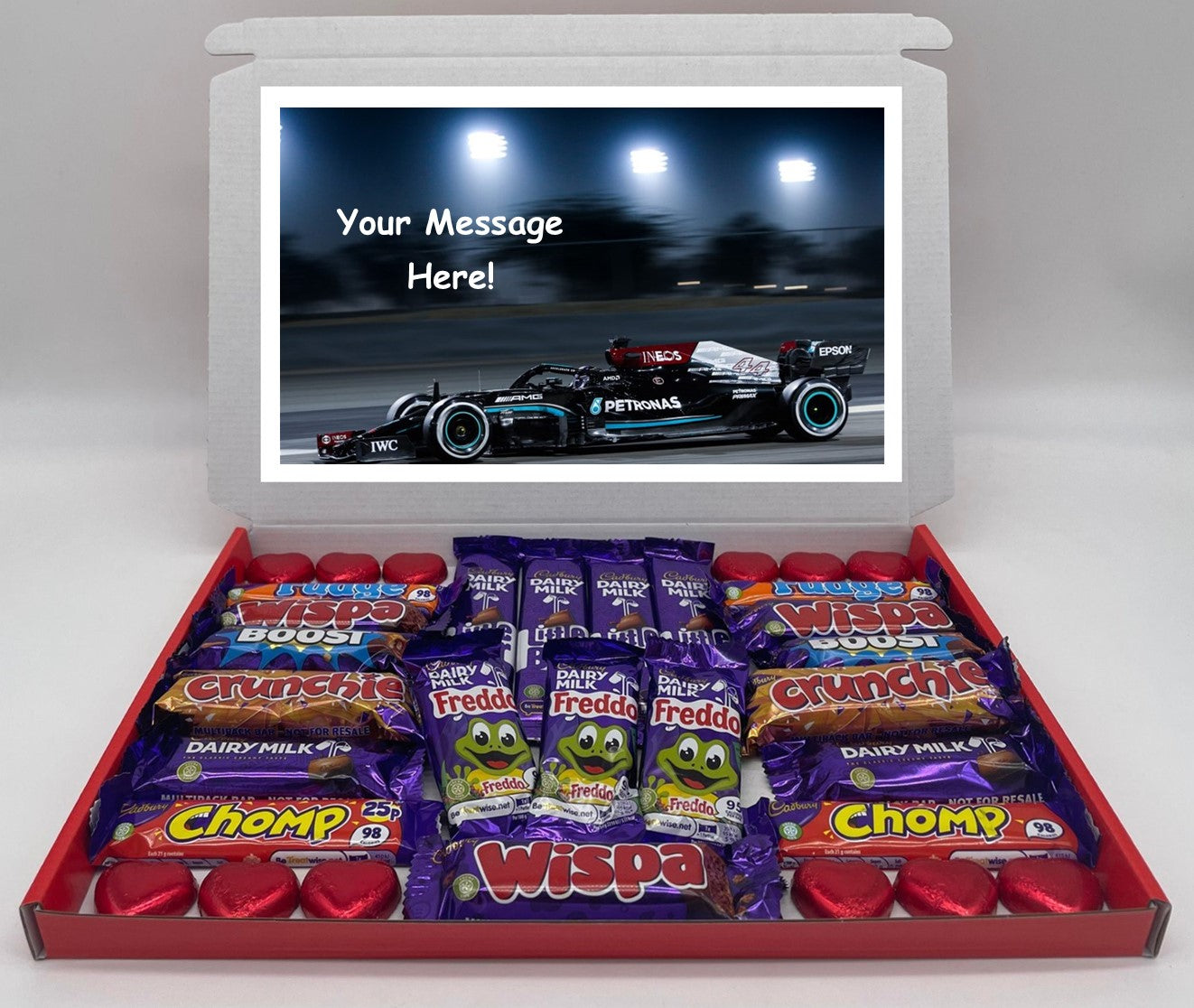Formula 1 Chocolate & Sweet Gift Box – Personalised Gift