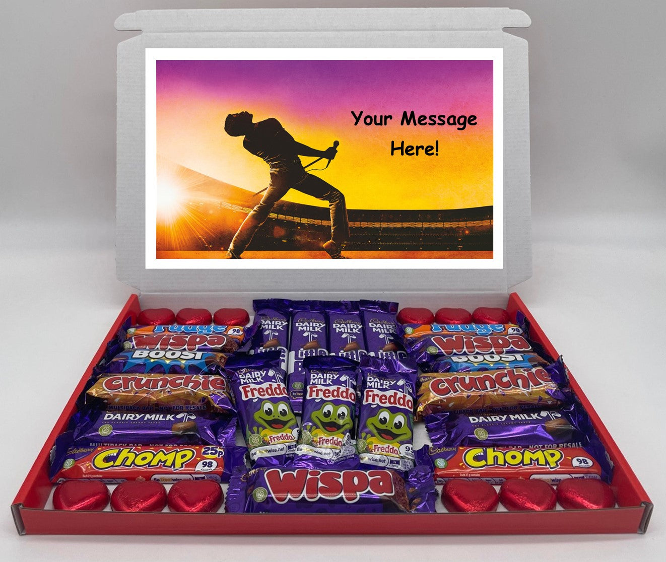 Freddie Mercury Chocolate & Sweet Gift Box – Personalised Gift