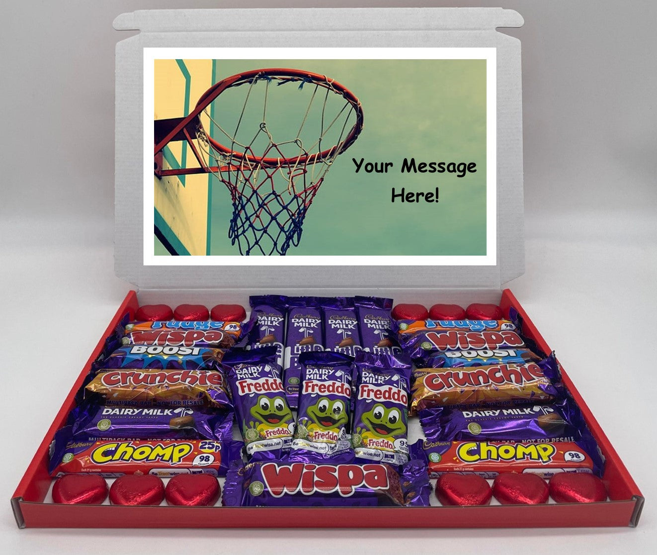Netball Chocolate & Sweet Gift Box – Personalised Gift
