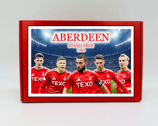 Aberdeen Personalised Gift Box - A personalised chocolate and sweet hamper, the perfect gift for football fans.