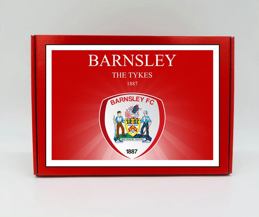 Barnsley Personalised Gift Box - A personalised chocolate and sweet hamper, the perfect gift for football fans.