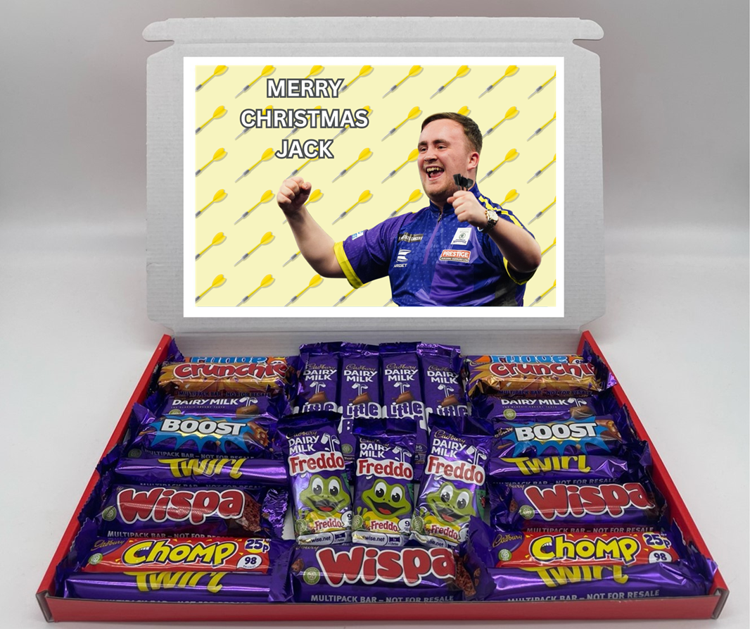 Luke Littler Chocolate & Sweet Gift Box – Personalised Gift