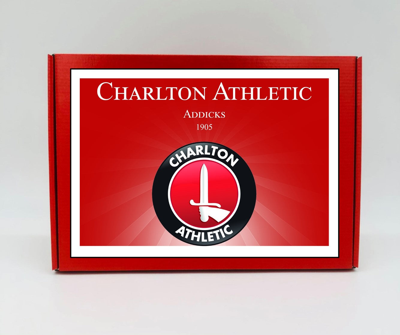 Charlton Athletic Personalised Gift Box - A personalised chocolate and sweet hamper, the perfect gift for football fans.