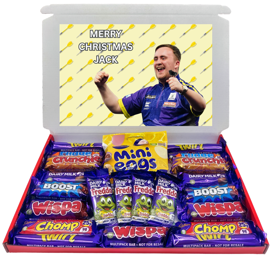 Luke Littler Chocolate & Sweet Gift Box – Personalised Gift