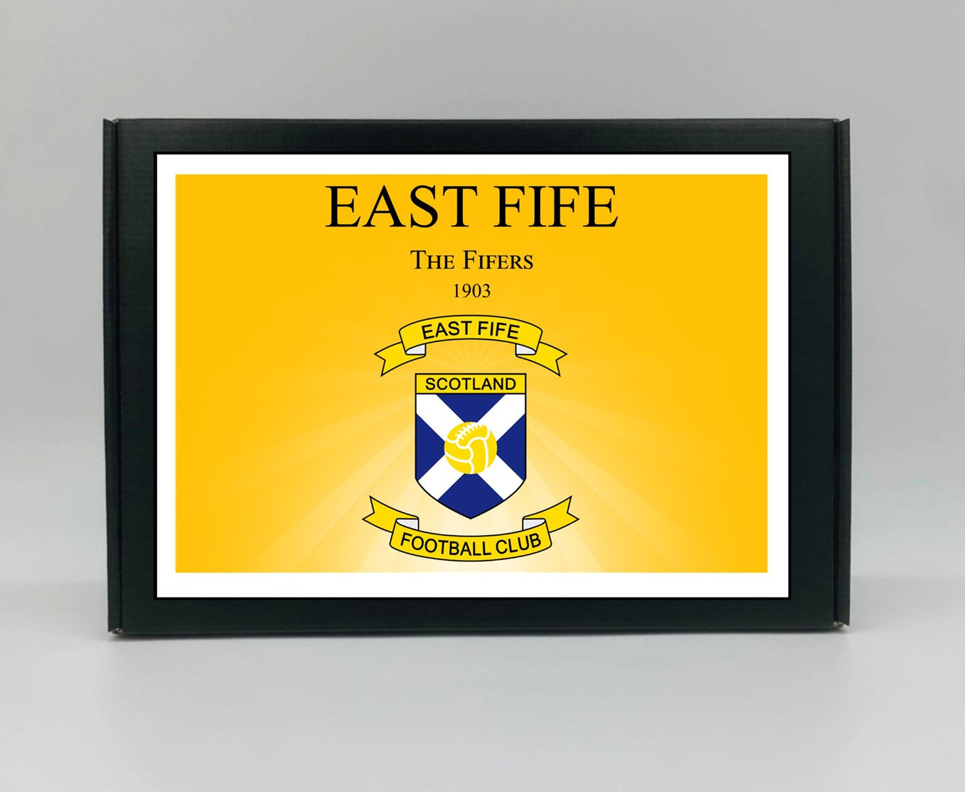 East Fife Personalised Gift Box - A personalised chocolate and sweet hamper, the perfect gift for football fans.