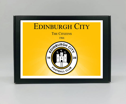 Edinburgh City Personalised Gift Box - A personalised chocolate and sweet hamper, the perfect gift for football fans.