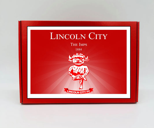 Lincoln City Personalised Gift Box - A personalised chocolate and sweet hamper, the perfect gift for football fans.