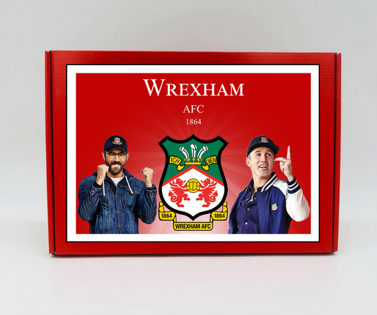 Wrexham Personalised Gift Box - A personalised chocolate and sweet hamper, the perfect gift for football fans.