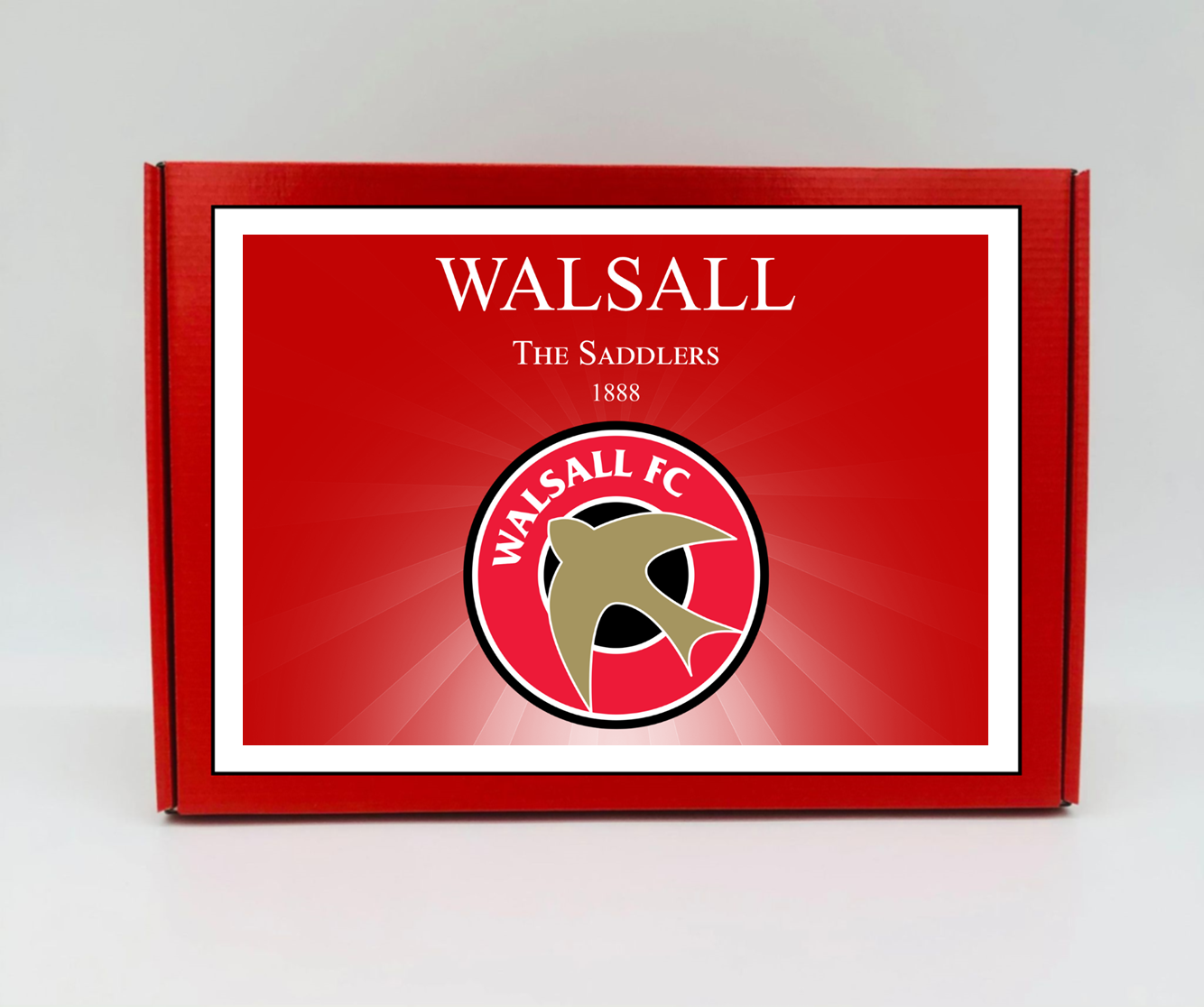 Walsall Personalised Gift Box - A personalised chocolate and sweet hamper, the perfect gift for football fans.