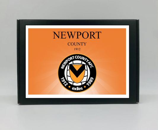 Newport County Personalised Gift Box - A personalised chocolate and sweet hamper, the perfect gift for football fans.