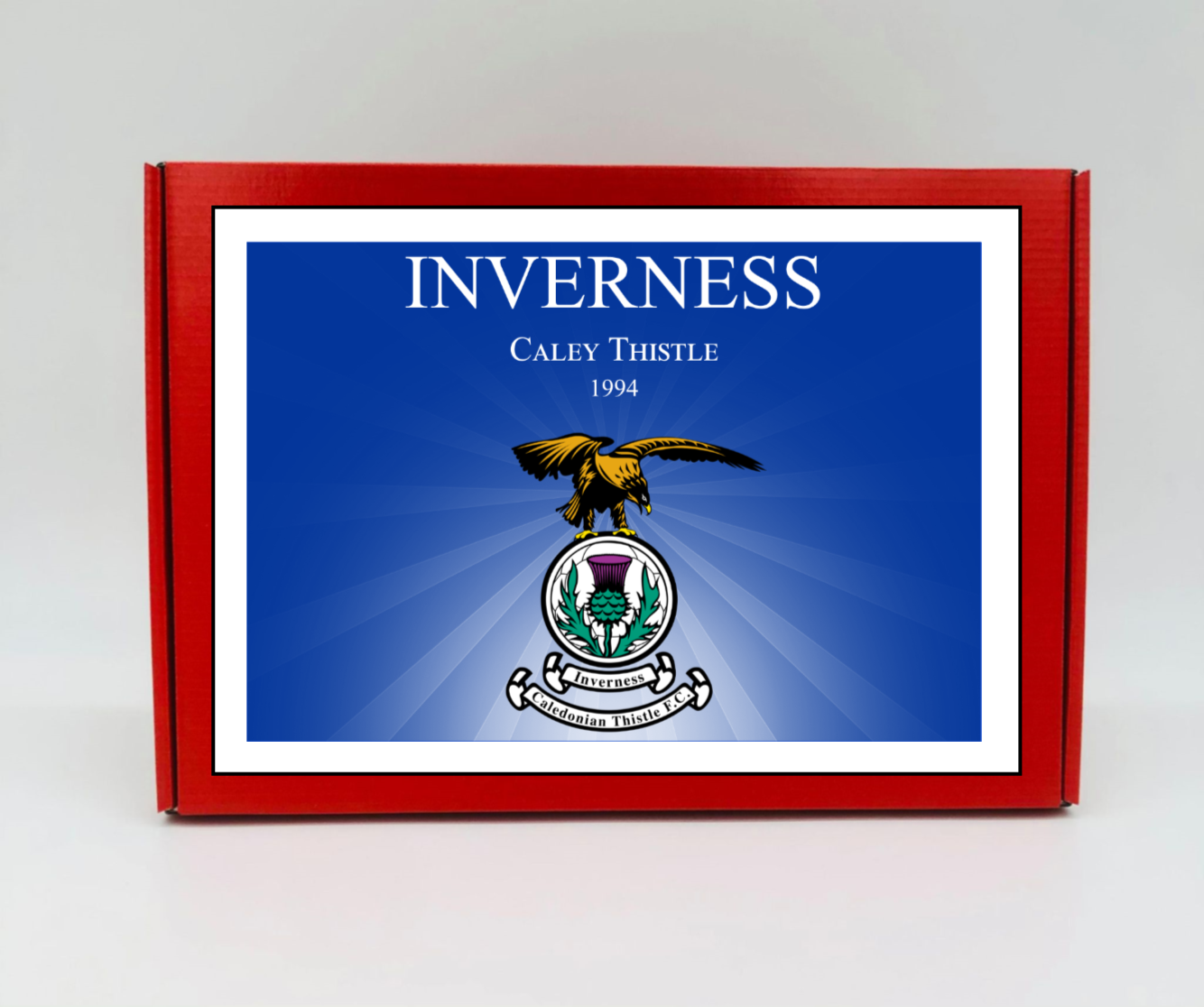 Inverness Caledonian Thistle Personalised Gift Box - A personalised chocolate and sweet hamper, the perfect gift for football fans.