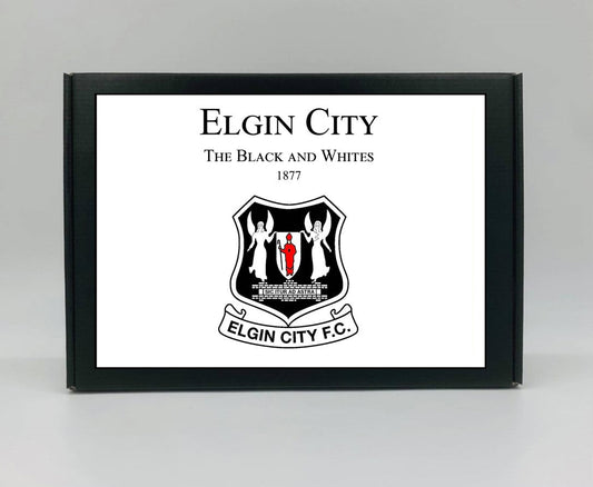 Elgin City Personalised Gift Box - A personalised chocolate and sweet hamper, the perfect gift for football fans.