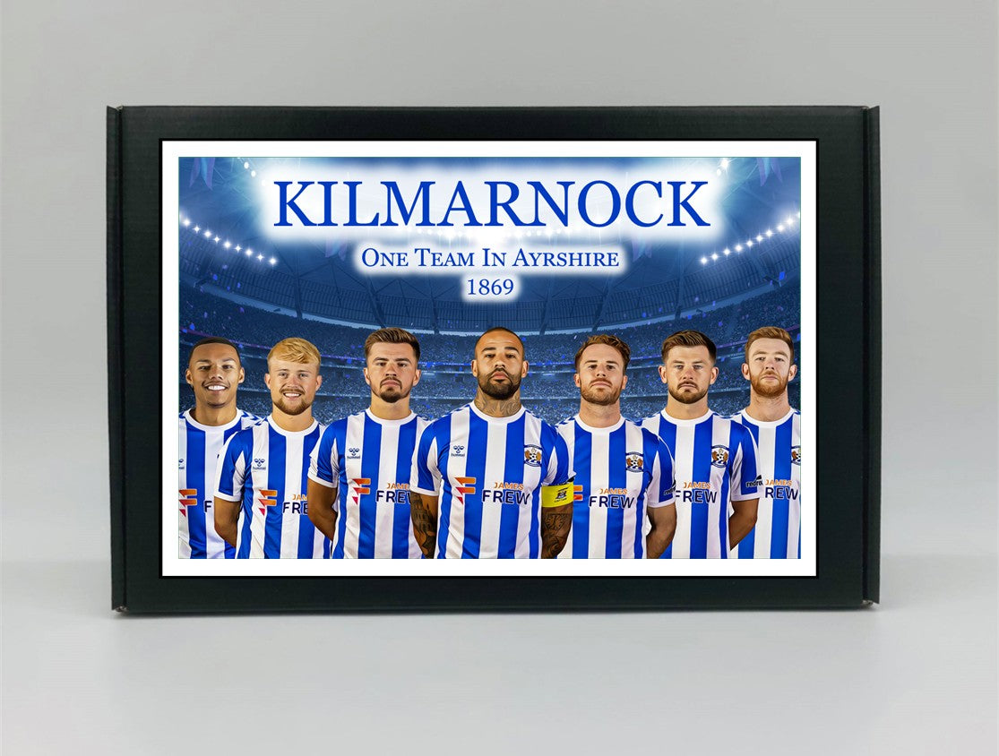 Kilmarnock Personalised Gift Box - A personalised chocolate and sweet hamper, the perfect gift for football fans.